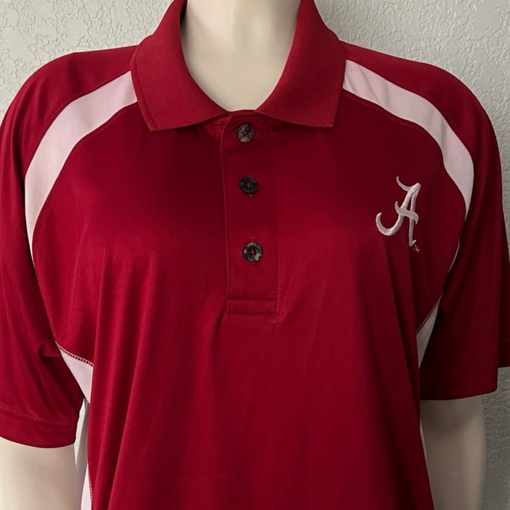 Alabama Crimson Tide Men’s Medium Red White Polo NCAA Rivalry Threads